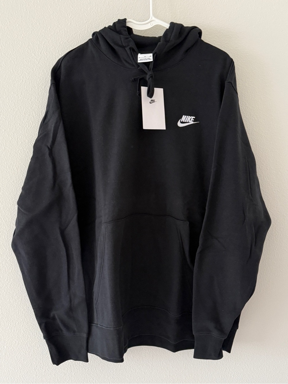 Nike Sportswear Club Fleece
Pullover Hoodie Black Men’s Hooded Sweatshirt Staple - Picture 8 of 14